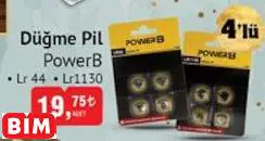 POWERB DÜĞME PİL POWERB DÜĞME PİL